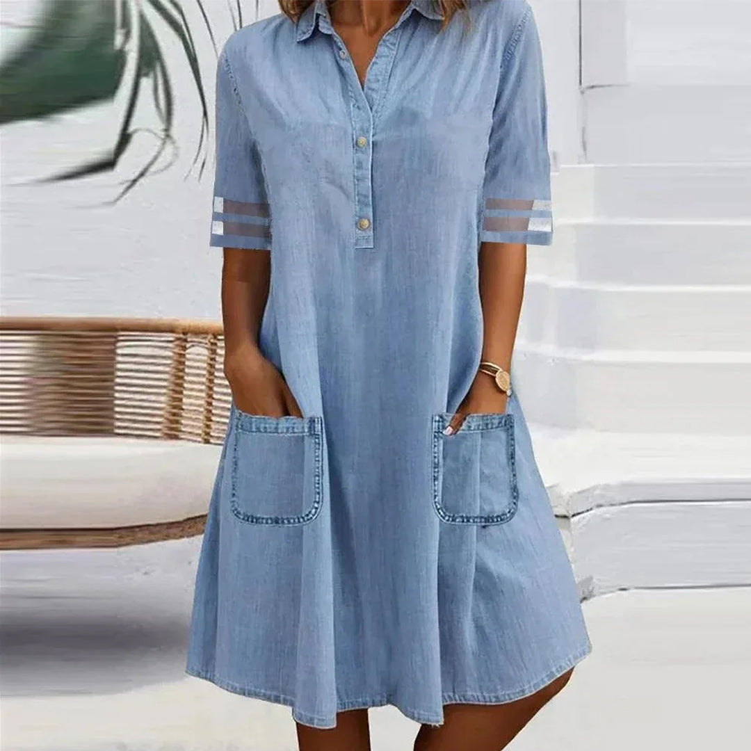 Nora Denim Side Pocket Dress