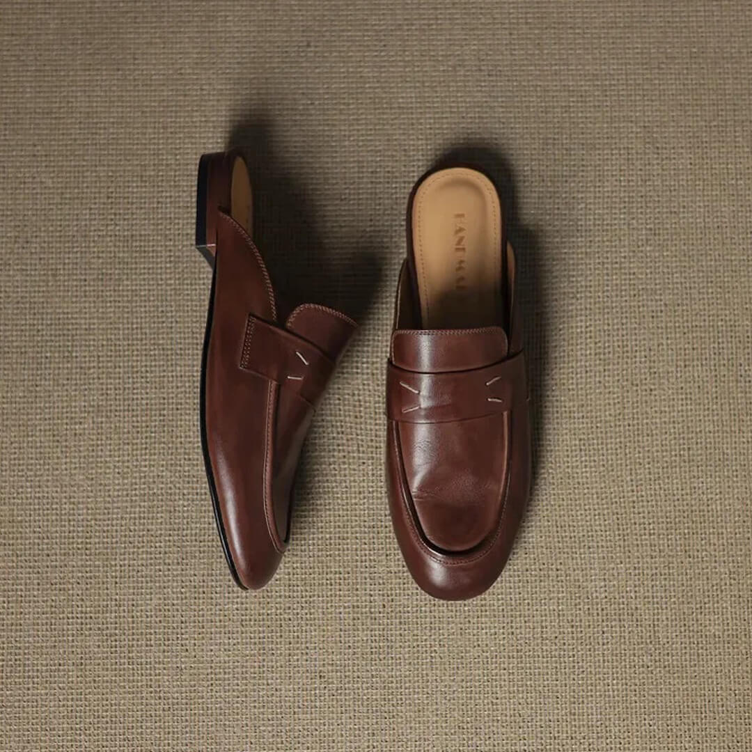 Maris Genuine Leather Mules