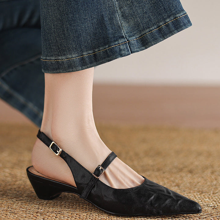 Isola Genuine Leather Slingbacks