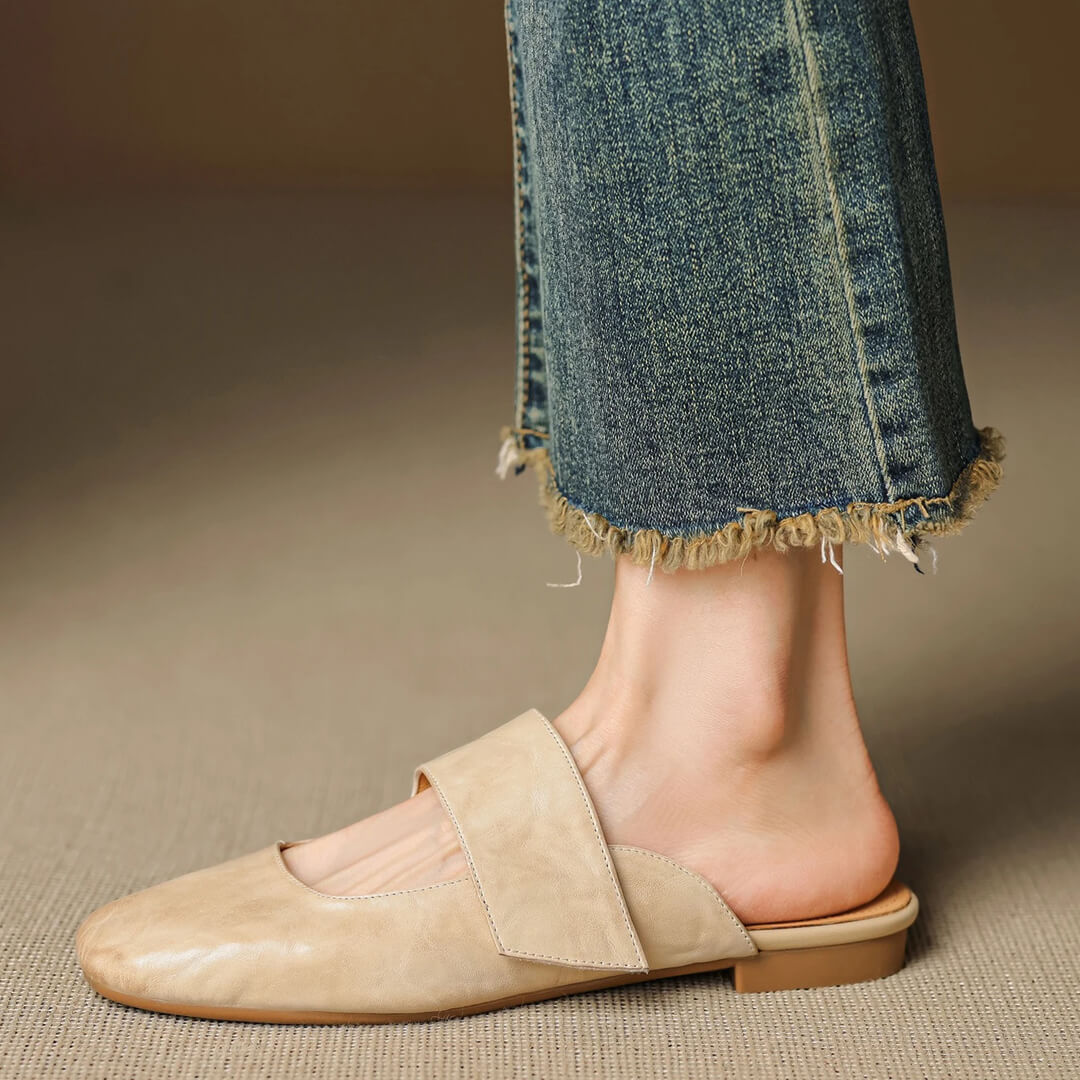Camira Genuine Leather Mules