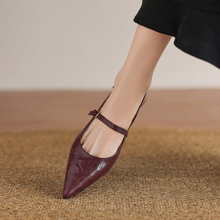 Isola Genuine Leather Slingbacks