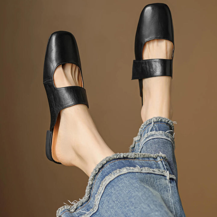 Camira Genuine Leather Mules