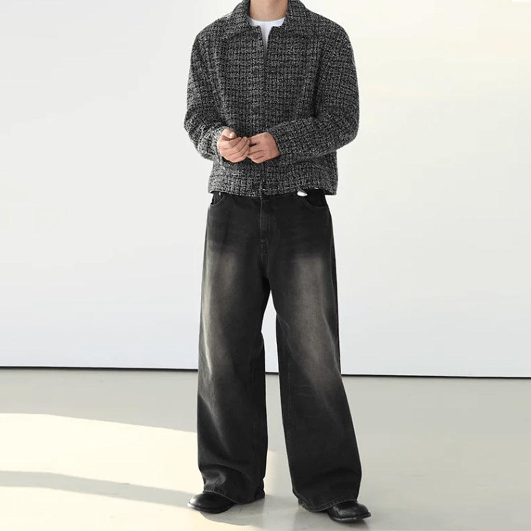 Nomura Washed Wide Straight Jeans