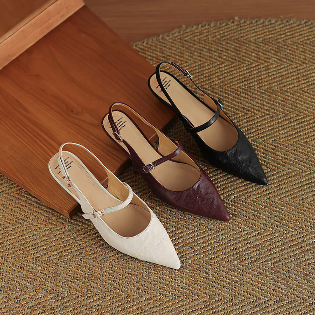 Isola Genuine Leather Slingbacks