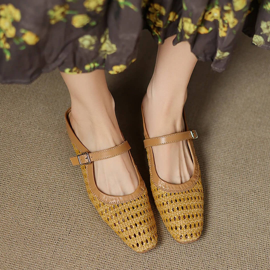 Amoria Genuine Leather Mules