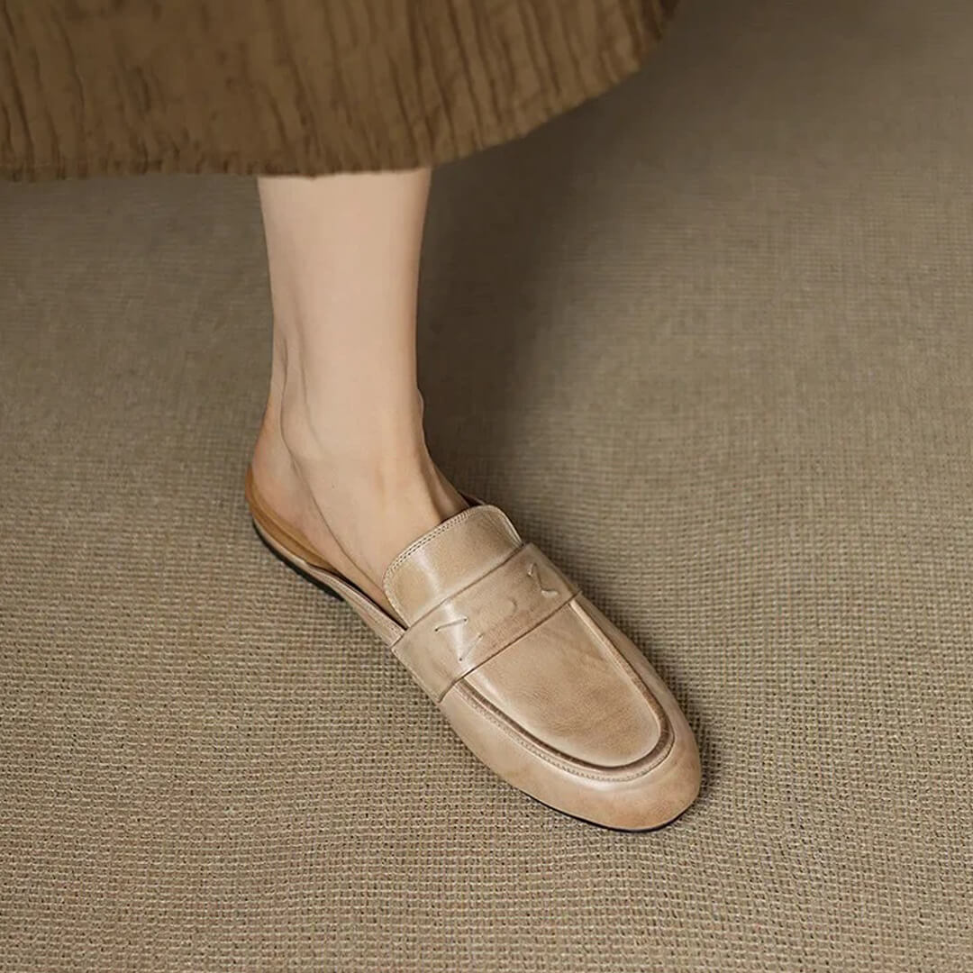 Maris Genuine Leather Mules
