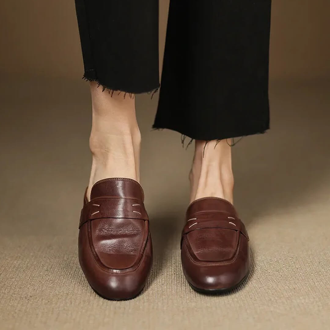 Maris Genuine Leather Mules