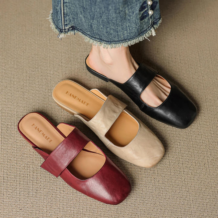 Camira Genuine Leather Mules