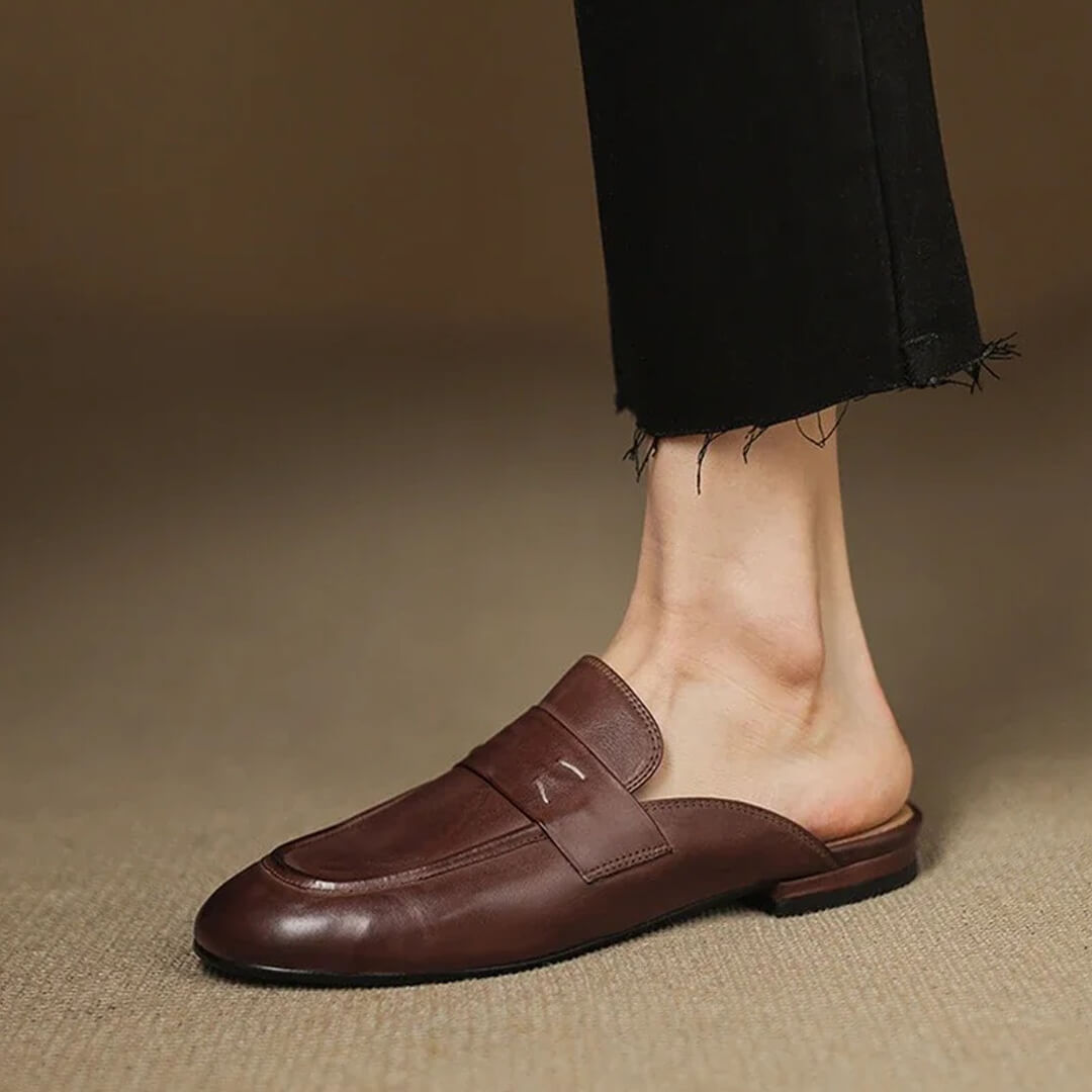 Maris Genuine Leather Mules