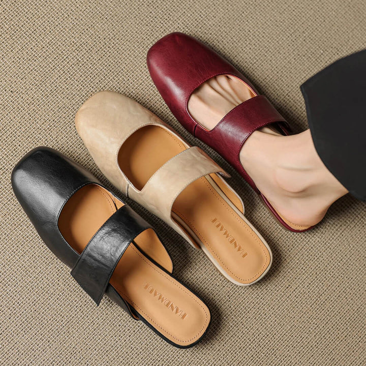 Camira Genuine Leather Mules