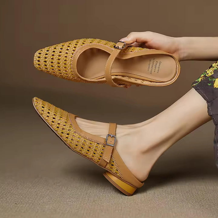 Amoria Genuine Leather Mules