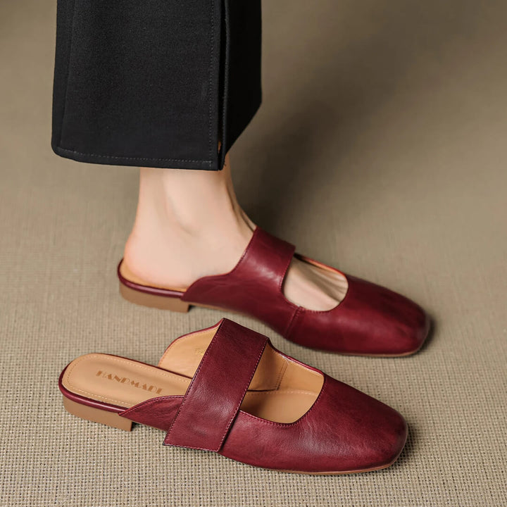 Camira Genuine Leather Mules