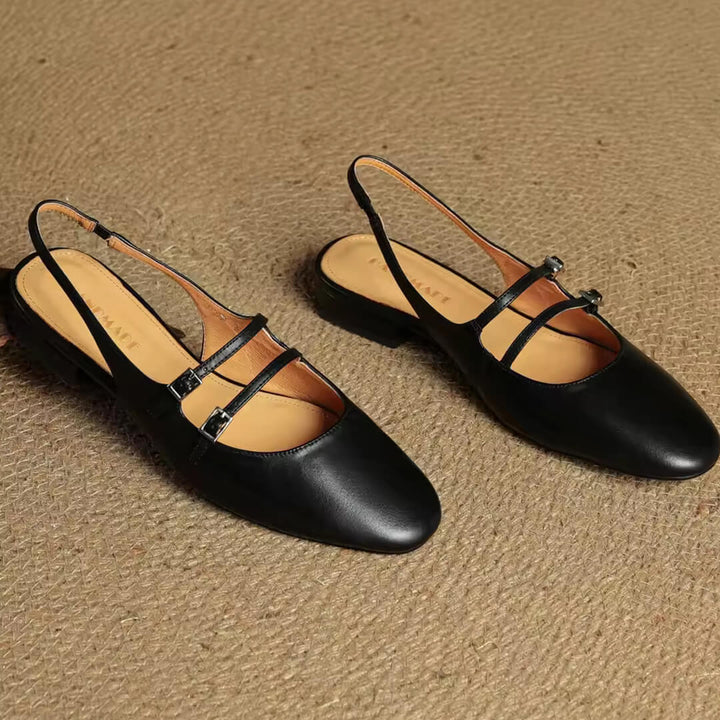 Calista Genuine Leather Slingbacks