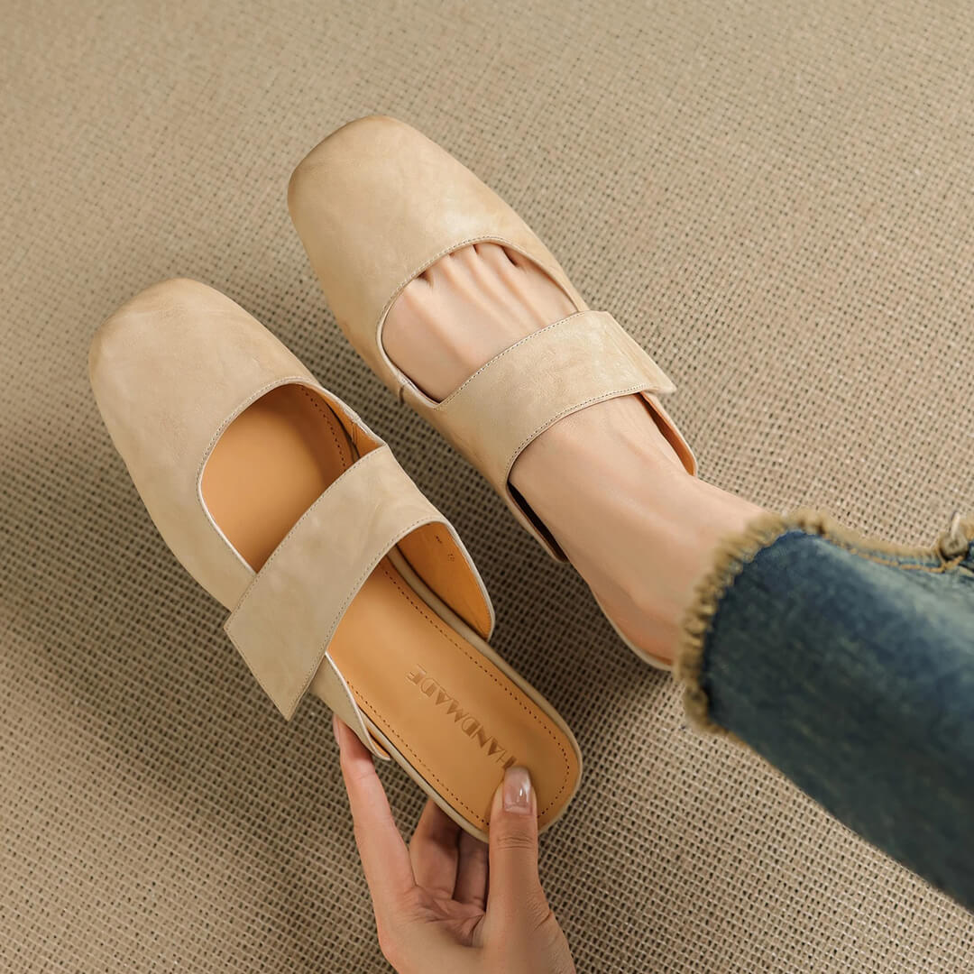 Camira Genuine Leather Mules