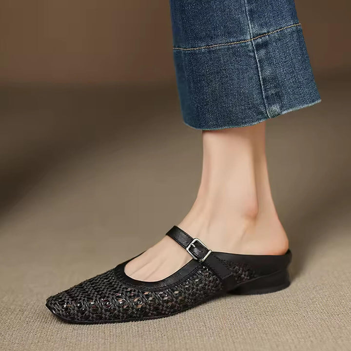 Amoria Genuine Leather Mules