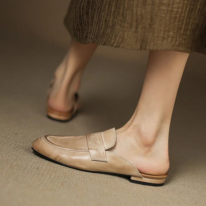 Maris Genuine Leather Mules