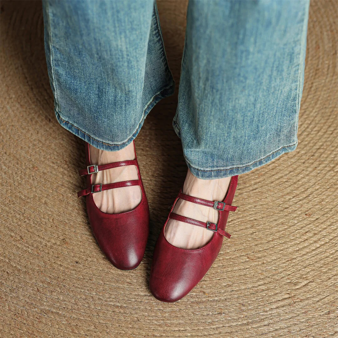 Calista Genuine Leather Slingbacks