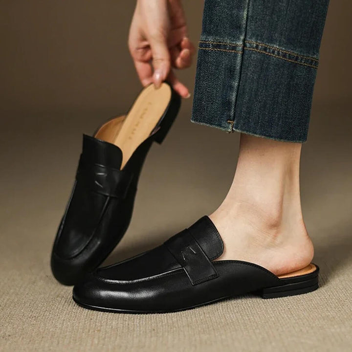 Maris Genuine Leather Mules