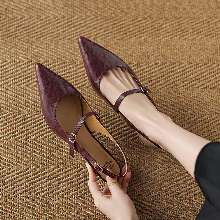 Isola Genuine Leather Slingbacks