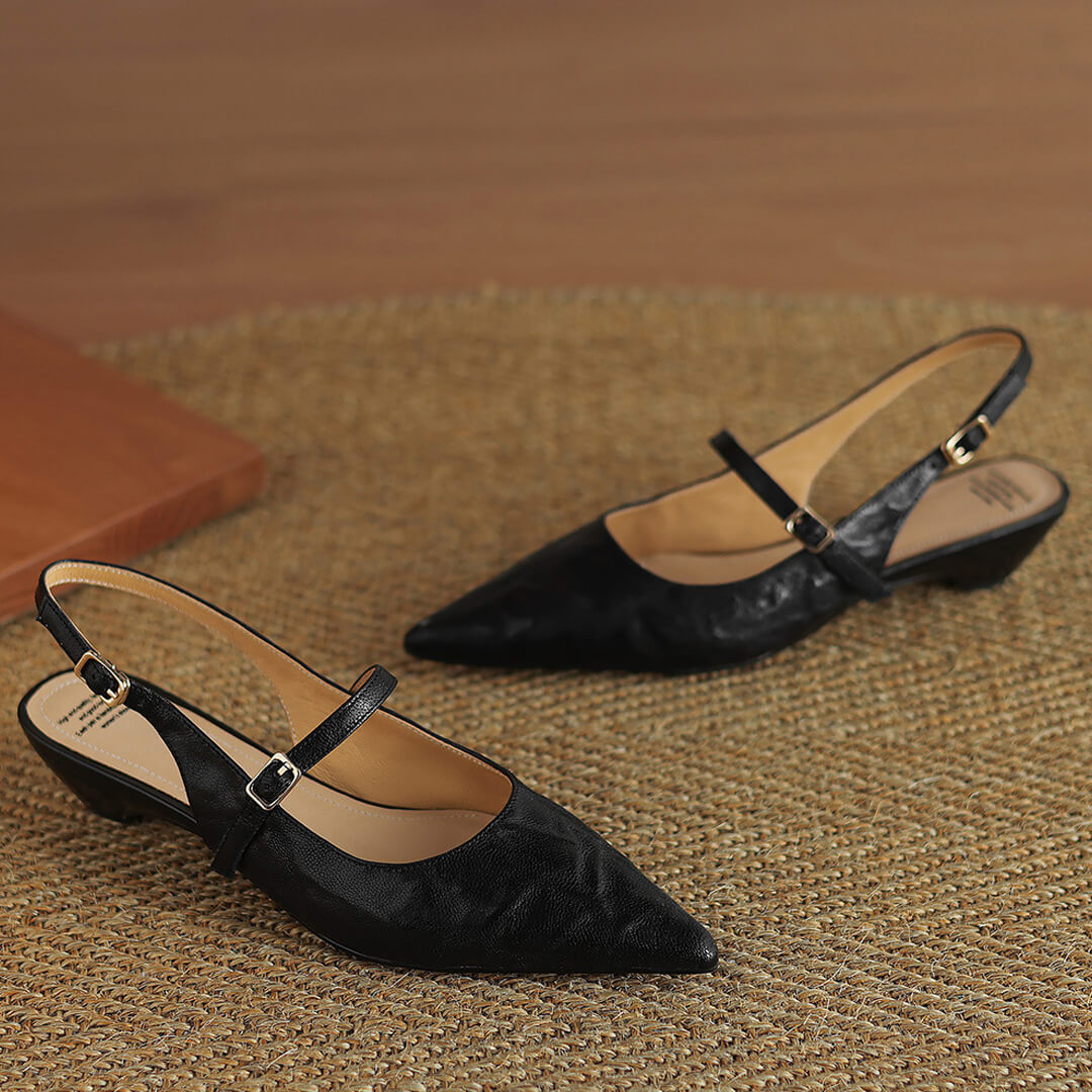 Isola Genuine Leather Slingbacks