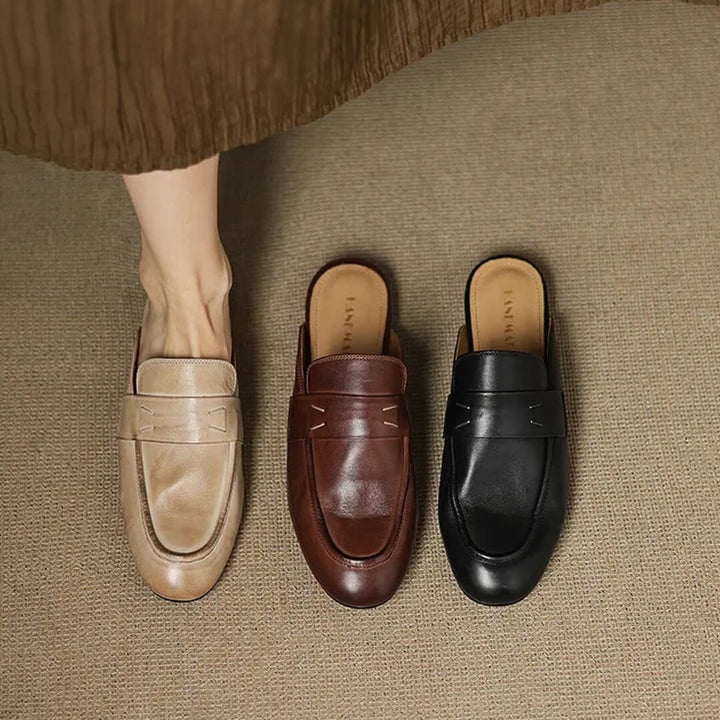 Maris Genuine Leather Mules