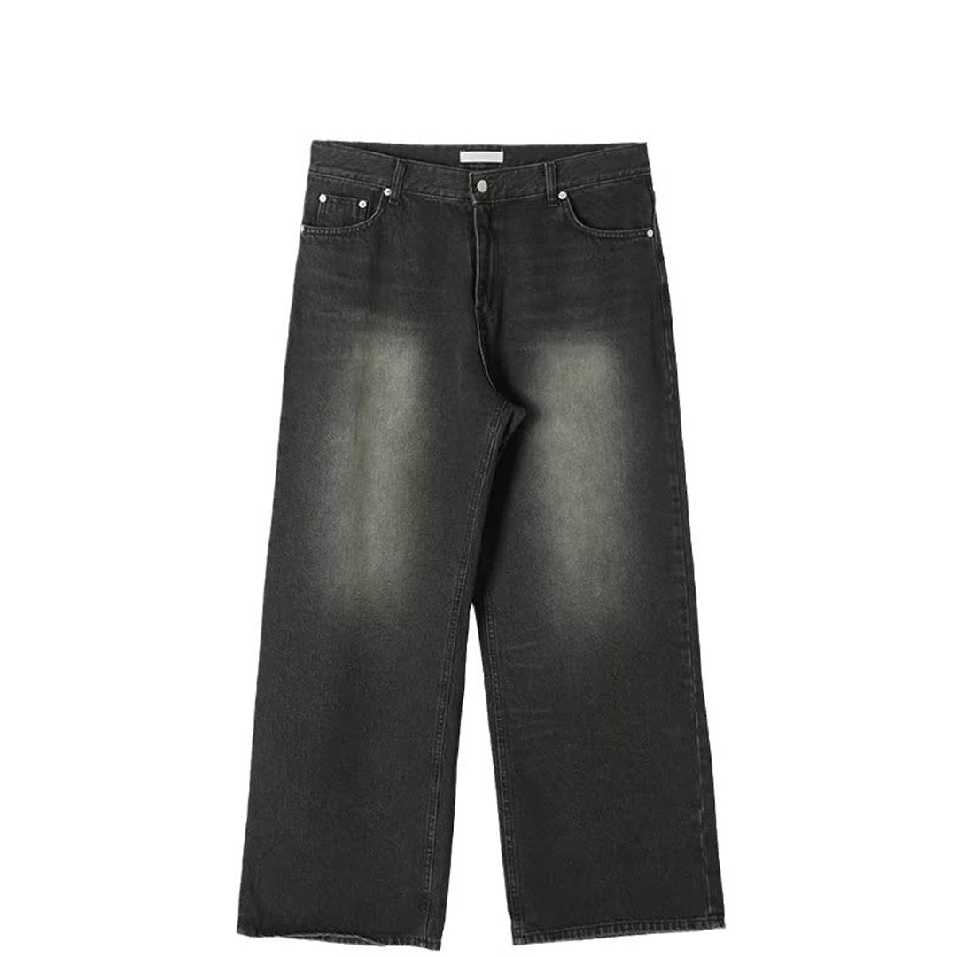 Nomura Washed Wide Straight Jeans