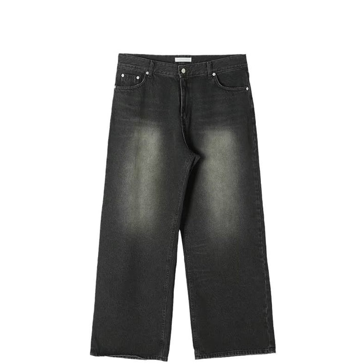 Nomura Washed Wide Straight Jeans