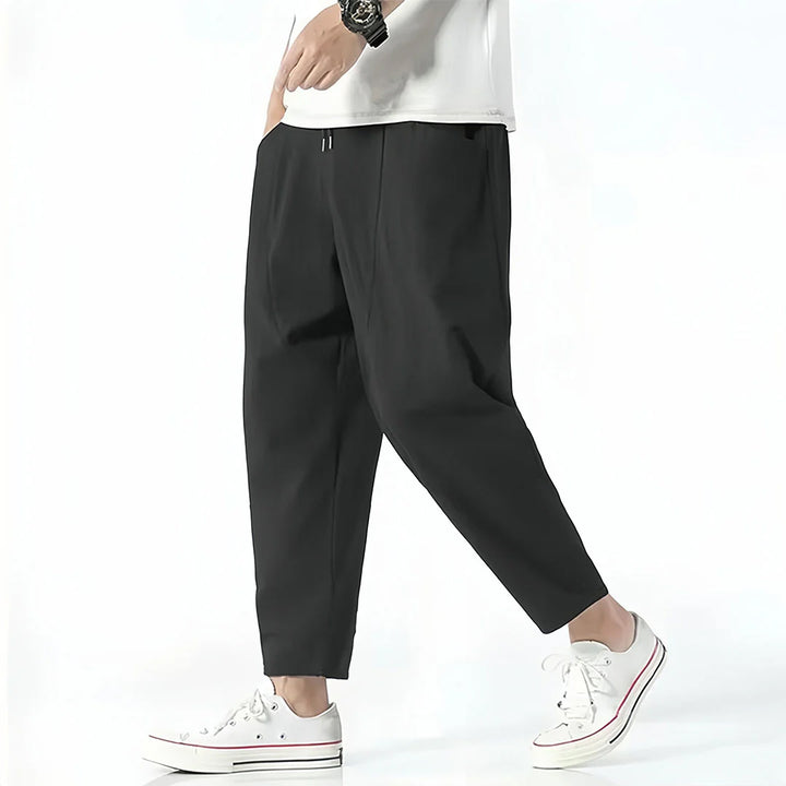 Kyoto Linen Blend Cropped Pants