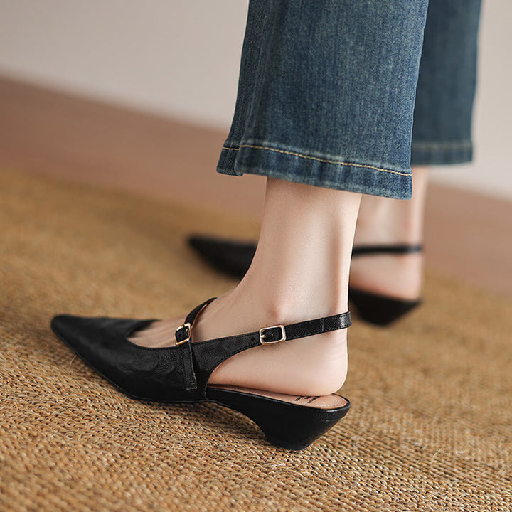 Isola Genuine Leather Slingbacks