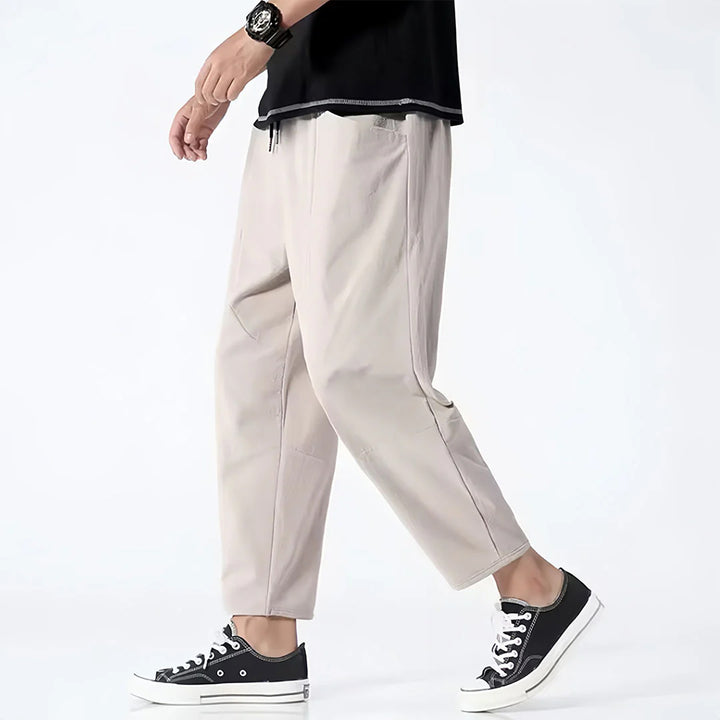 Kyoto Linen Blend Cropped Pants