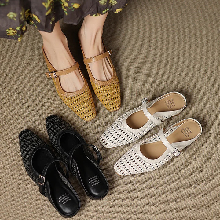 Amoria Genuine Leather Mules