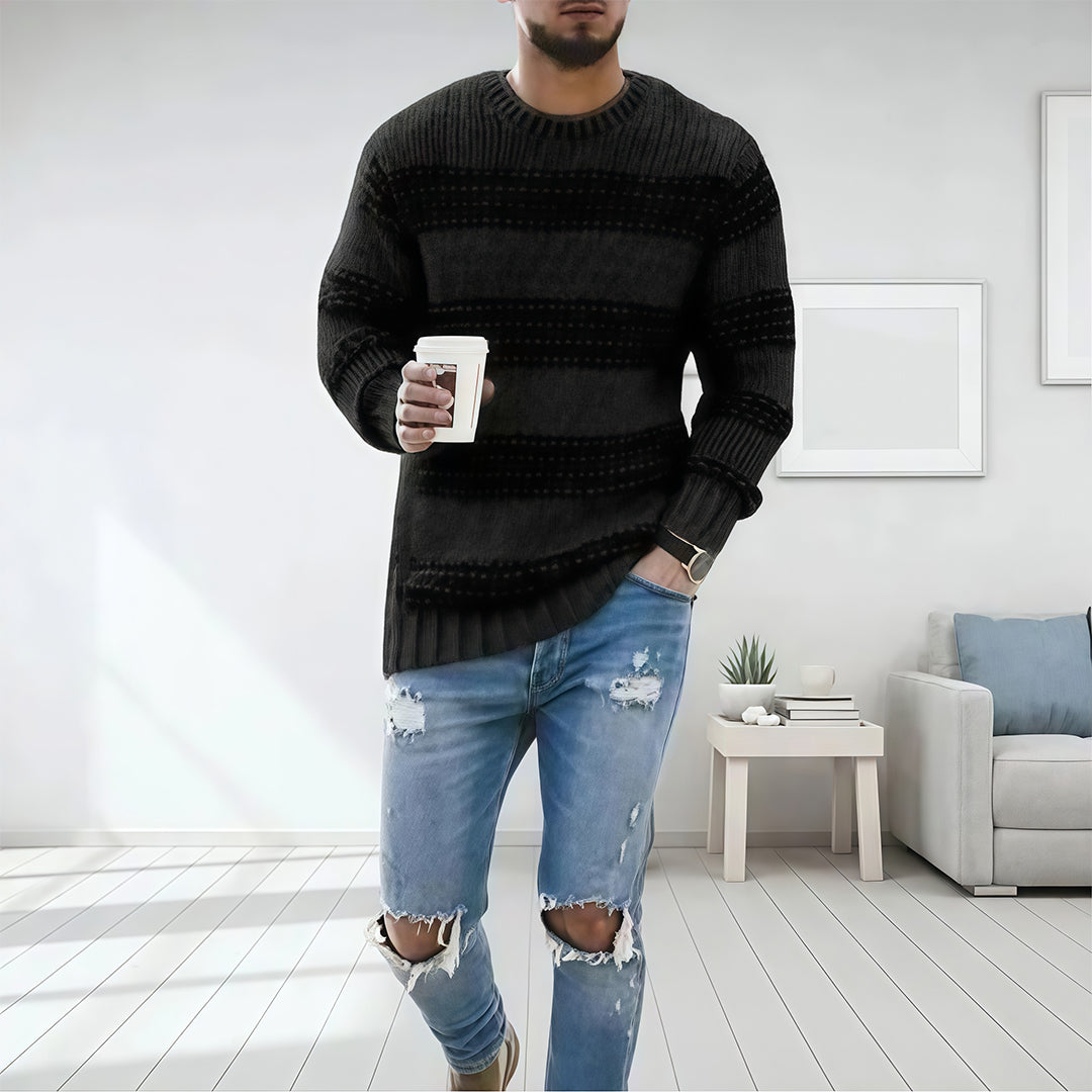 Harlan Striped Chunky Knit Sweater