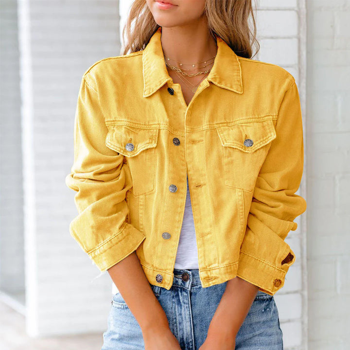 Zaya Cropped Denim Jacket