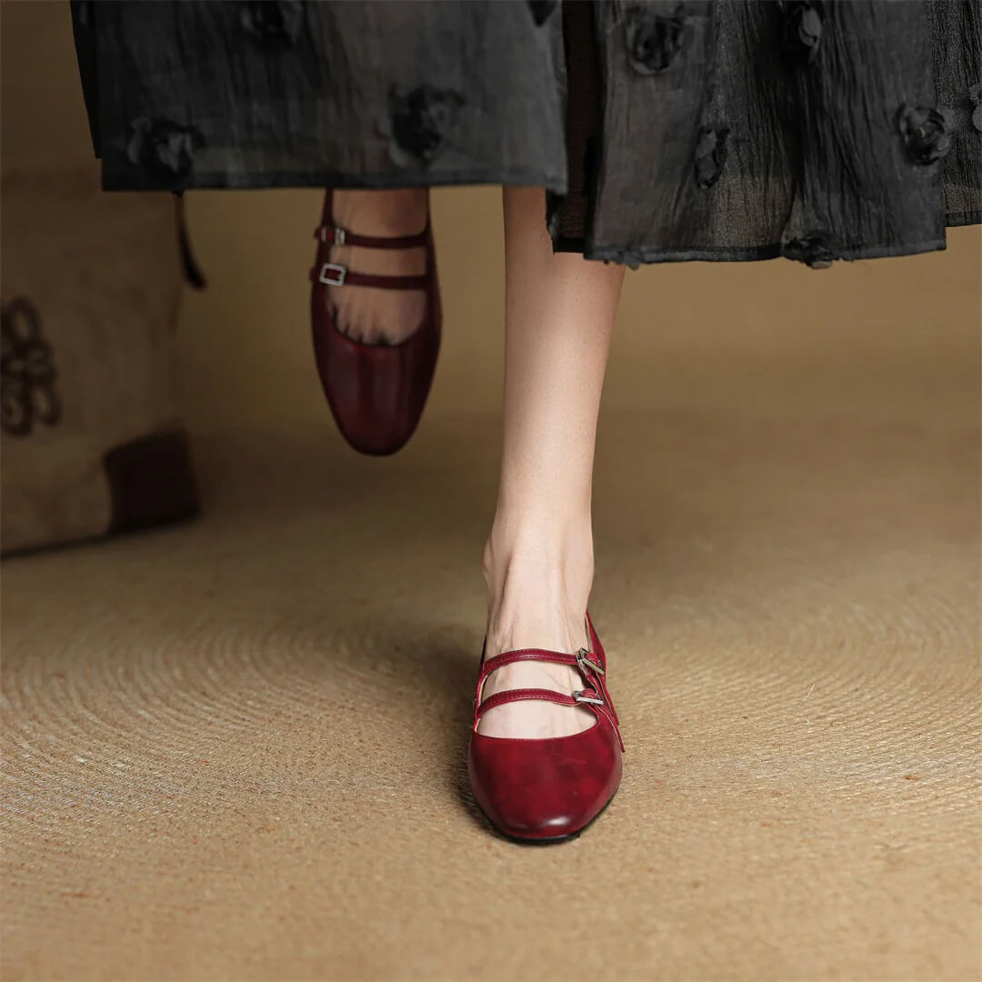 Calista Genuine Leather Slingbacks