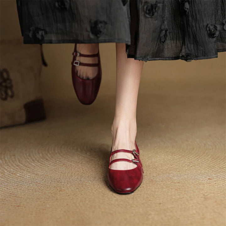 Calista Genuine Leather Slingbacks