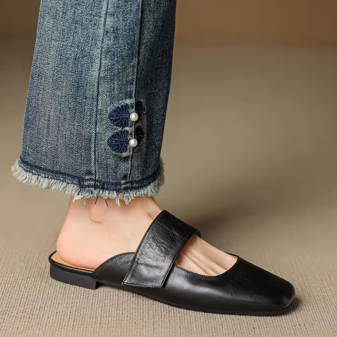 Camira Genuine Leather Mules