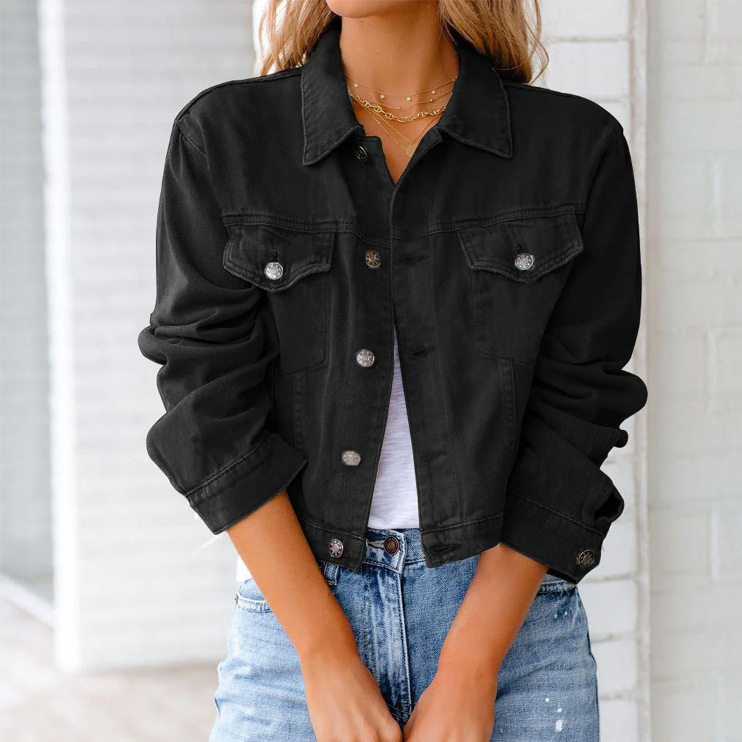 Zaya Cropped Denim Jacket