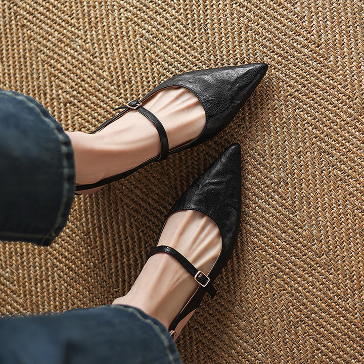 Isola Genuine Leather Slingbacks