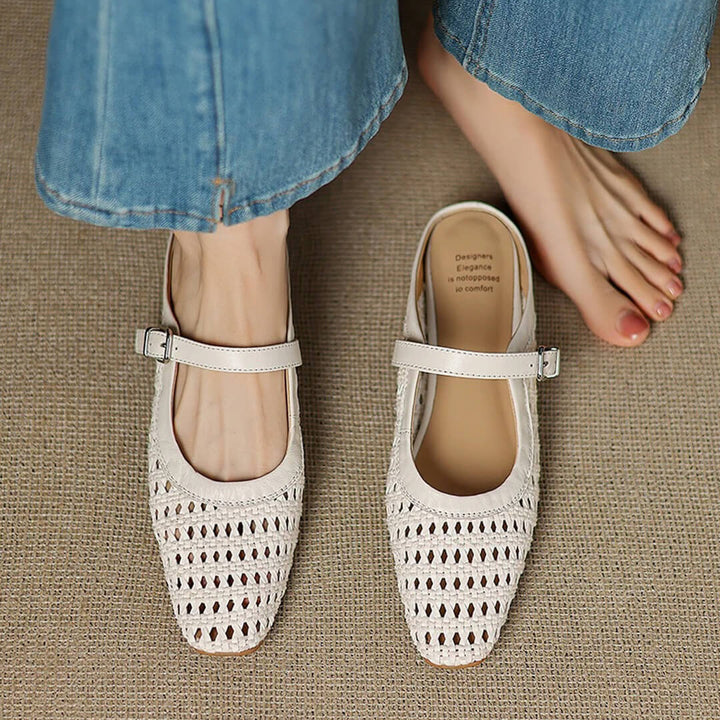 Amoria Genuine Leather Mules
