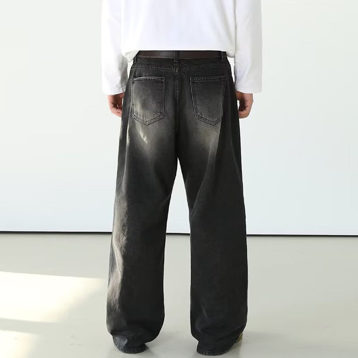 Nomura Washed Wide Straight Jeans