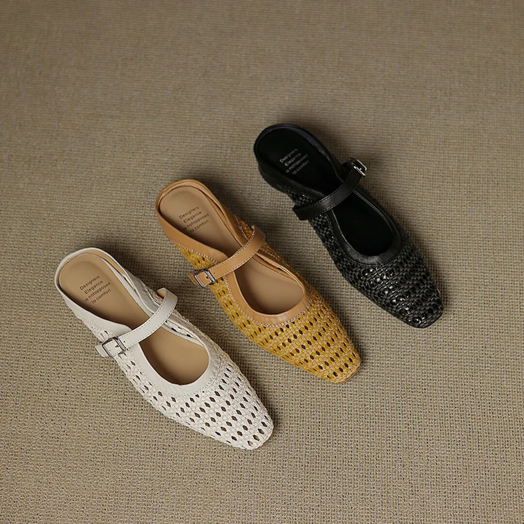 Amoria Genuine Leather Mules