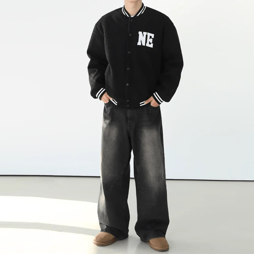 Nomura Washed Wide Straight Jeans