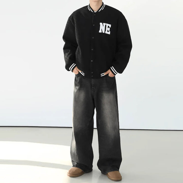Nomura Washed Wide Straight Jeans