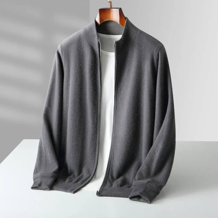 Corvino Cashmere Zip Cardigan