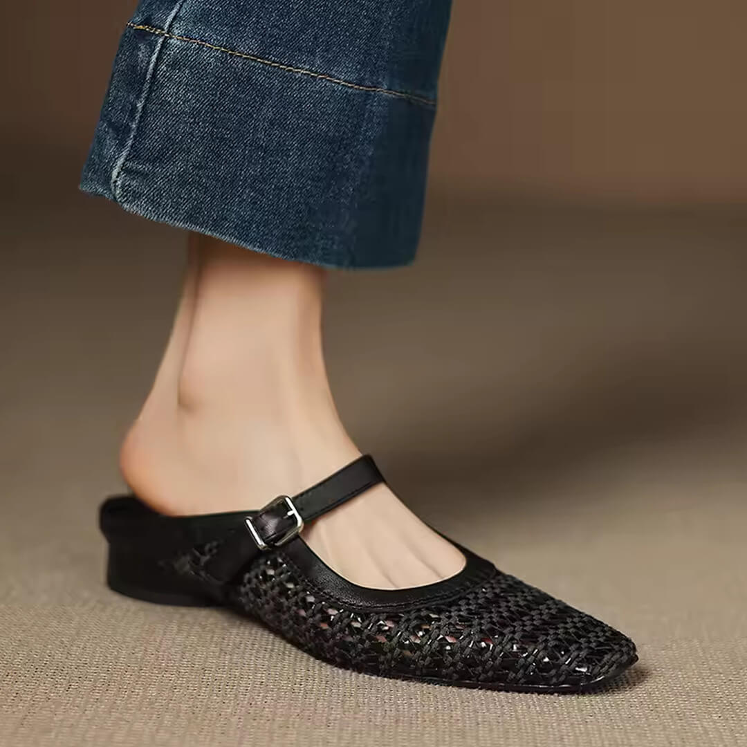 Amoria Genuine Leather Mules