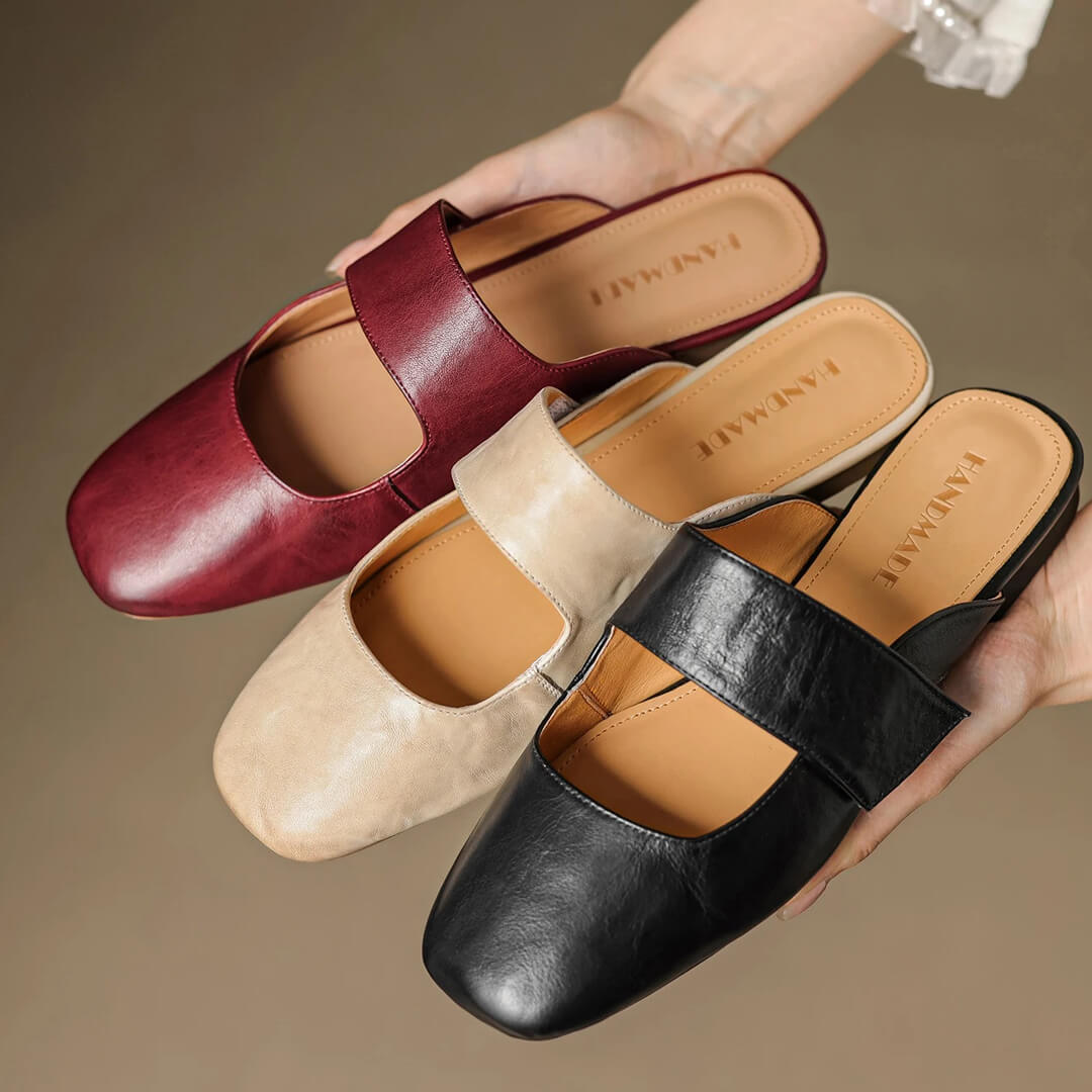 Camira Genuine Leather Mules
