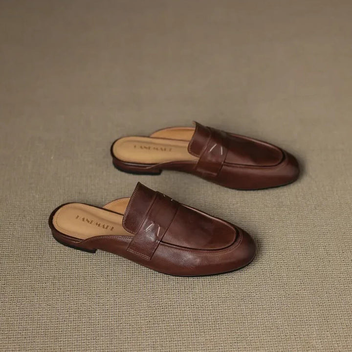 Maris Genuine Leather Mules