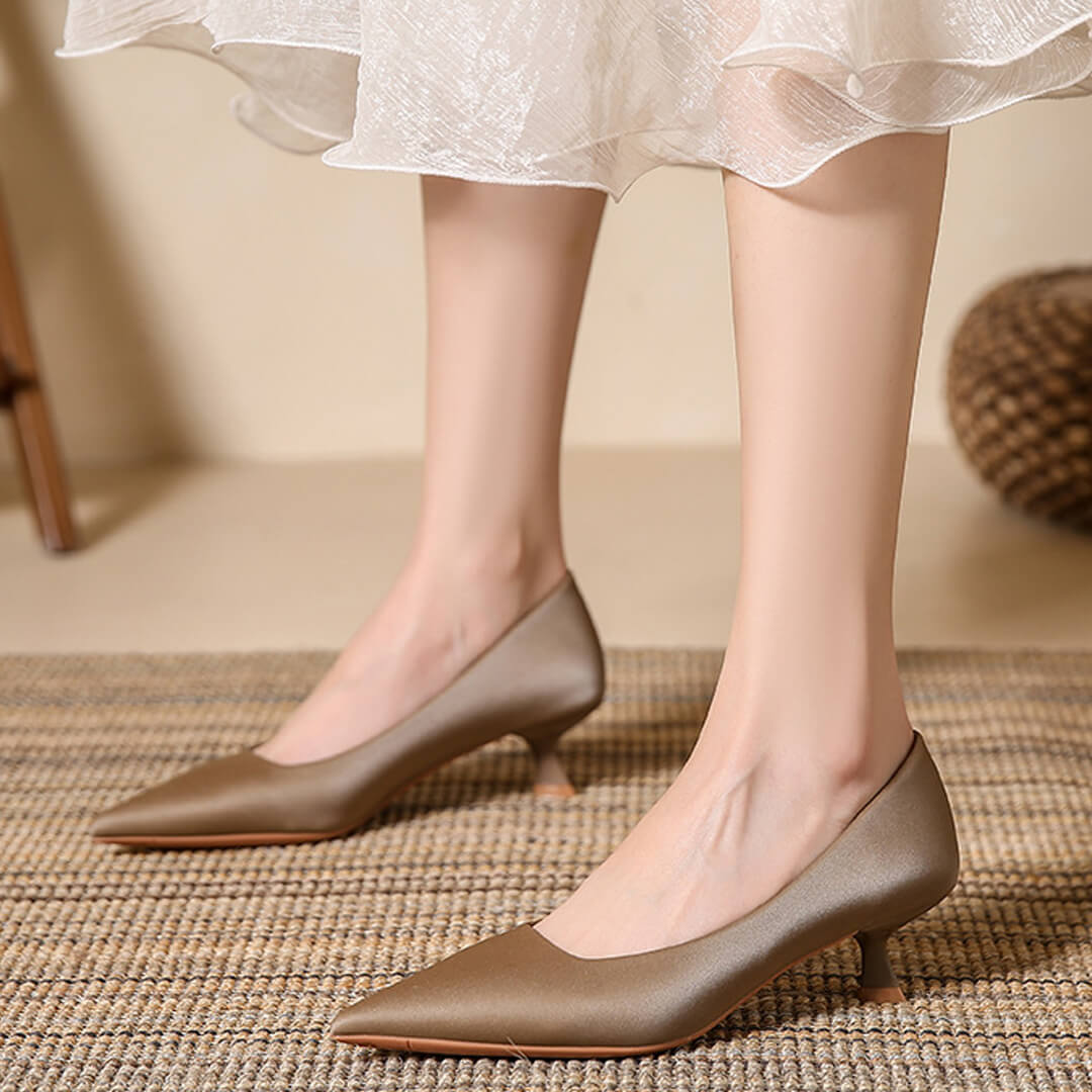 Neyra Satin Heels